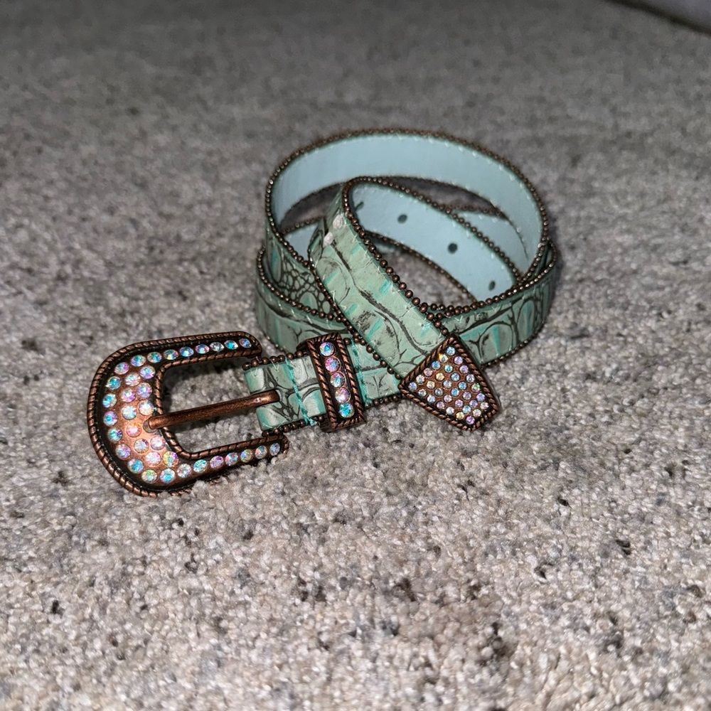 Rhinestone Roper Belt - Picture 3 of 6